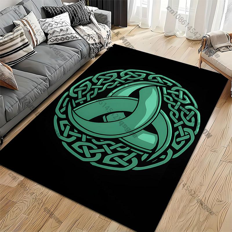 Celtic knot symbol design carpet Yoga living room room decor children's crawling mat doormat area rug games mat