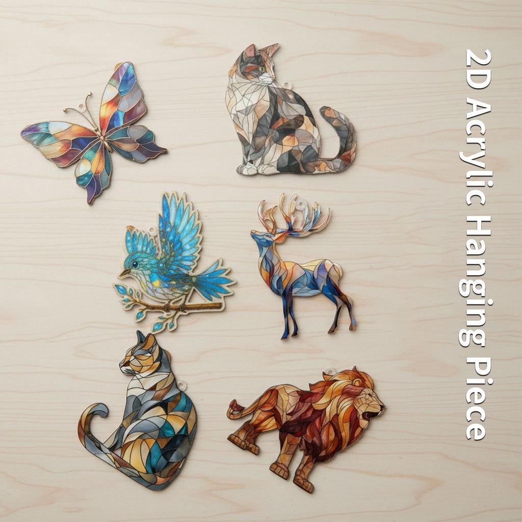 2D Acrylic Flat Pendants, For Relatives And Friends
