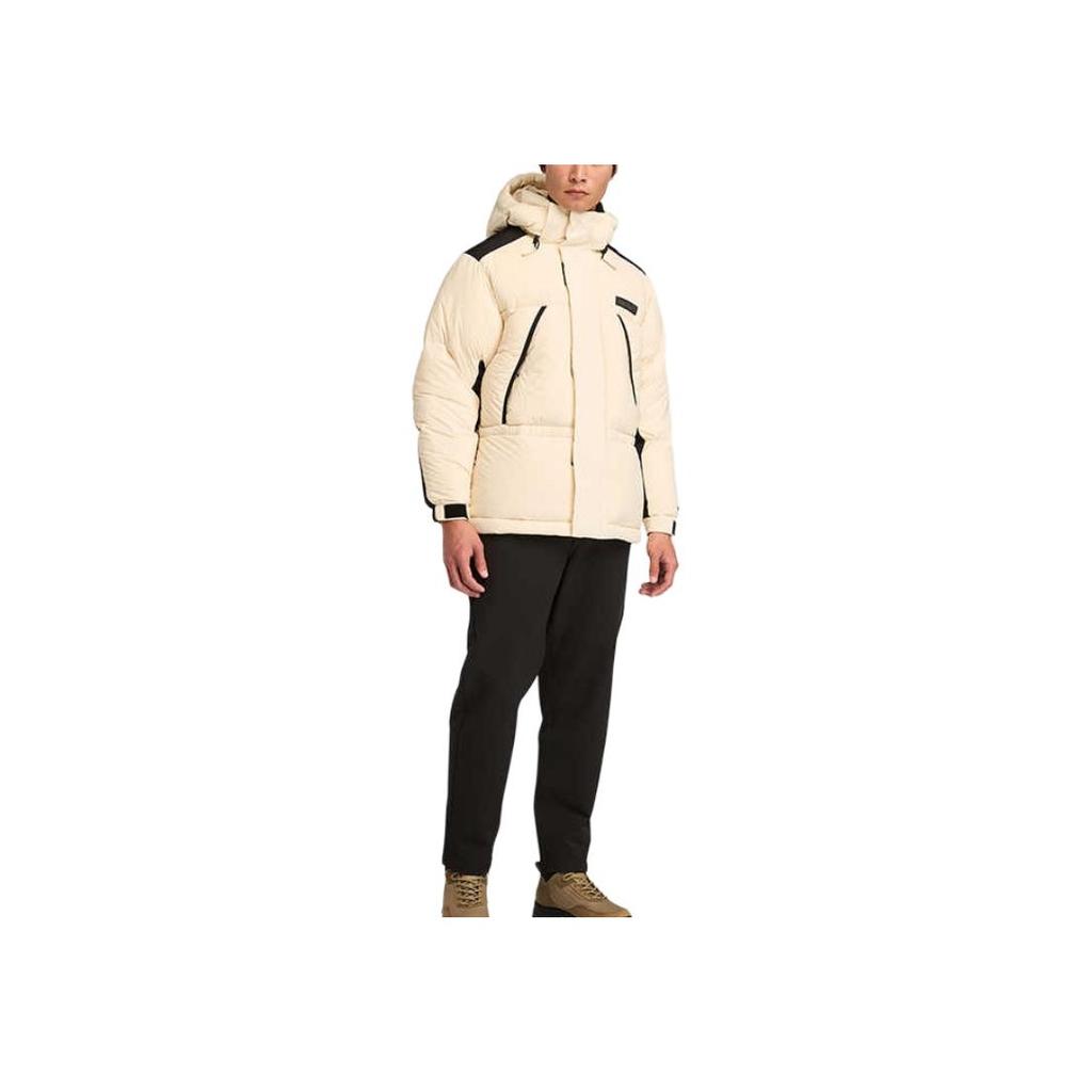 Timberland Giacca in piuma con cappuccio, spessa, antivento, calda, resistente all'acqua, da uomo, capospalla, marrone chiaro A2N68-EFL