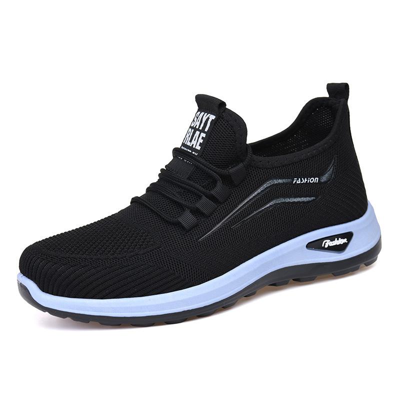 Sneakers a Rete Lavorate Unisex Taglie Forti, Nuove Scarpe da Passeggio Traspiranti con Suola Morbida, Scarpe Casual Leggere per Mezza Età e Anziani, Uomini e Donne