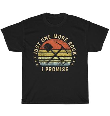 Vintage Nur noch ein Stein versprochen Sammler Sammeln Geologie T-Shirt Unisex