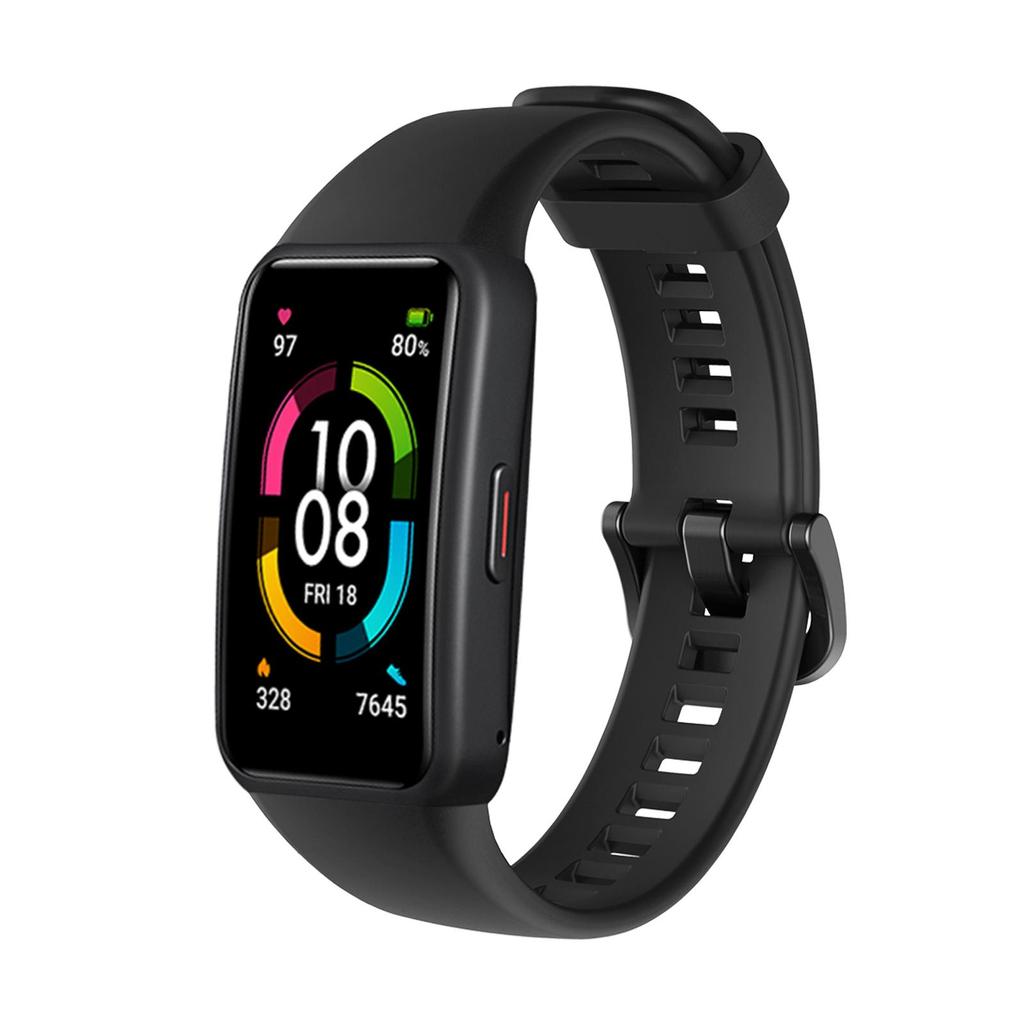 Sport Silicone Watch Band For Huawei Honor Band 6 Smart Watch Wristband Replacement Original Soft Strap For Huawei Band 6 Band