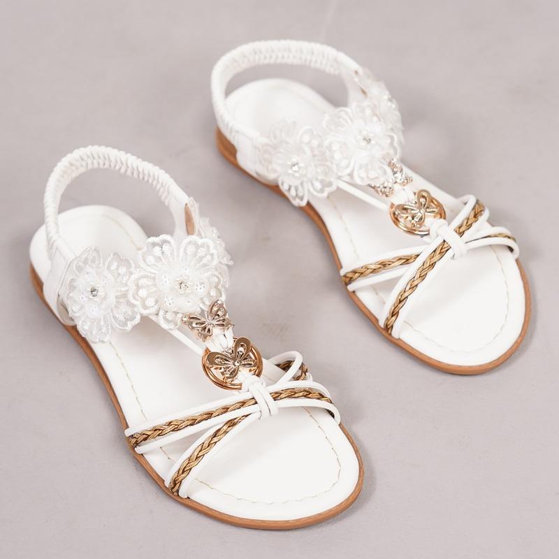 Women's Summer New Beautiful Wind Flower Butterfly Everyday Casual Wind Versatile Beach Sandals