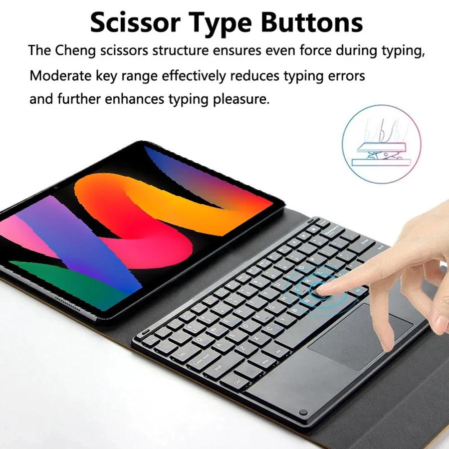 Etui z klawiaturą i touchpadem do Redmi Pad 2 Pro Case 12.1 Cala Dla Redmi Pro /POCO Pad 12.1 Cala Pokrowiec na klawiaturę Funda
