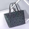New Variety Luminous Rhombus Bag Women's Folding Laser Bag Rhombus Handbag Geometric Bag