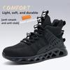 Man Boots Safety Shoes Puncture-Proof Work Shoes Men Lightweight Work Sneakers Steel Toe Shoes Safety Boots Indestructible Shoes