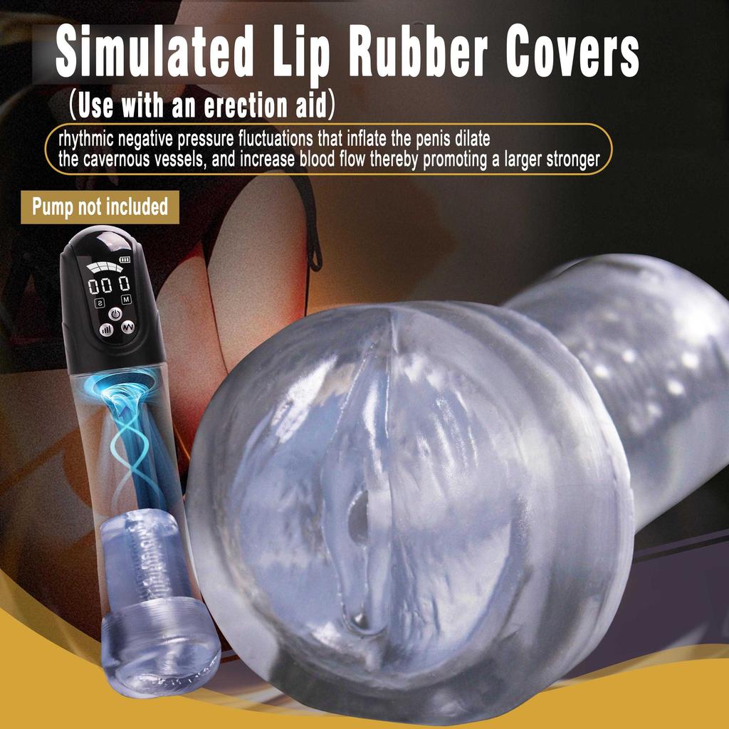 Manga de Donut de Silicone Realista para Bomba de Vácuo para Pênis Copo Artificial para Masturbação Anal Extensor de Pênis Acessórios para Aumentar para Homem