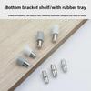 Transparent Movable Wardrobe Panel Bracket for Glass or Wooden Partition