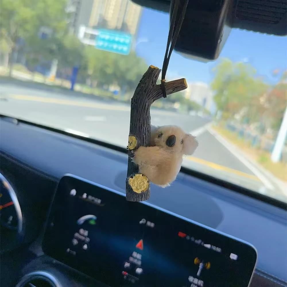 

Cute Koala Car Hanging Ornament Creative Rearview Mirror Pendant Chain Auto Interior Decor Accessories