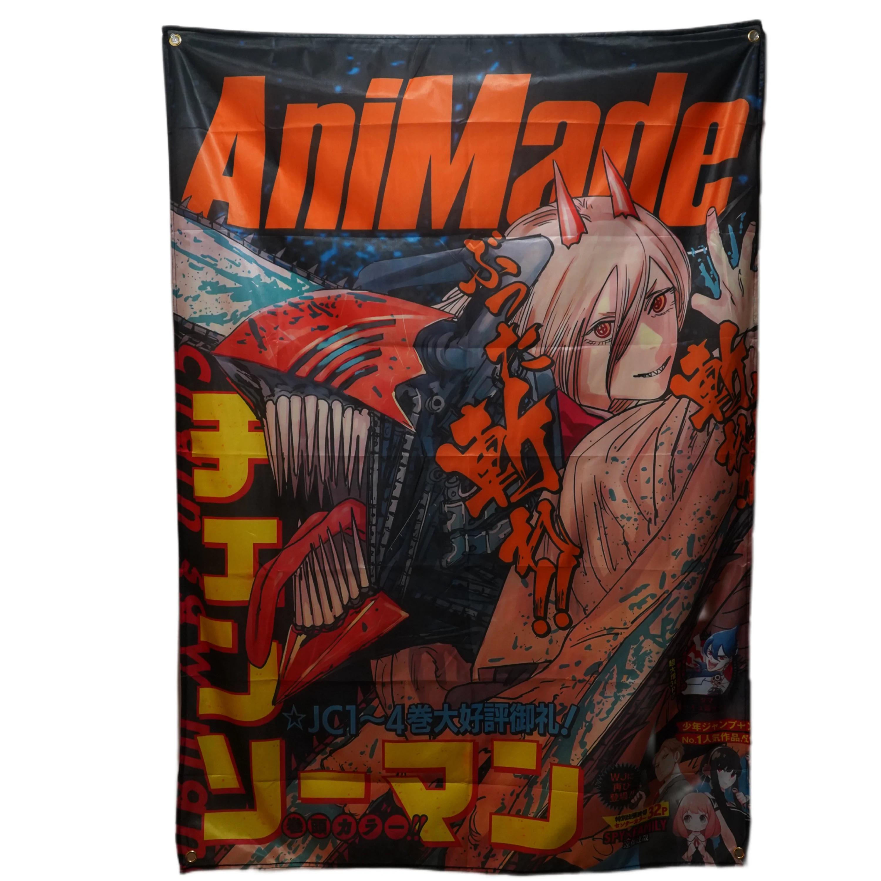 

CSM Anime Flag Anime Gift Handmade Tapestry Premium Quality Unique Gift For Valentine Gifts Ideas Perfect For Anime Fans 74x94cm(29x37in)