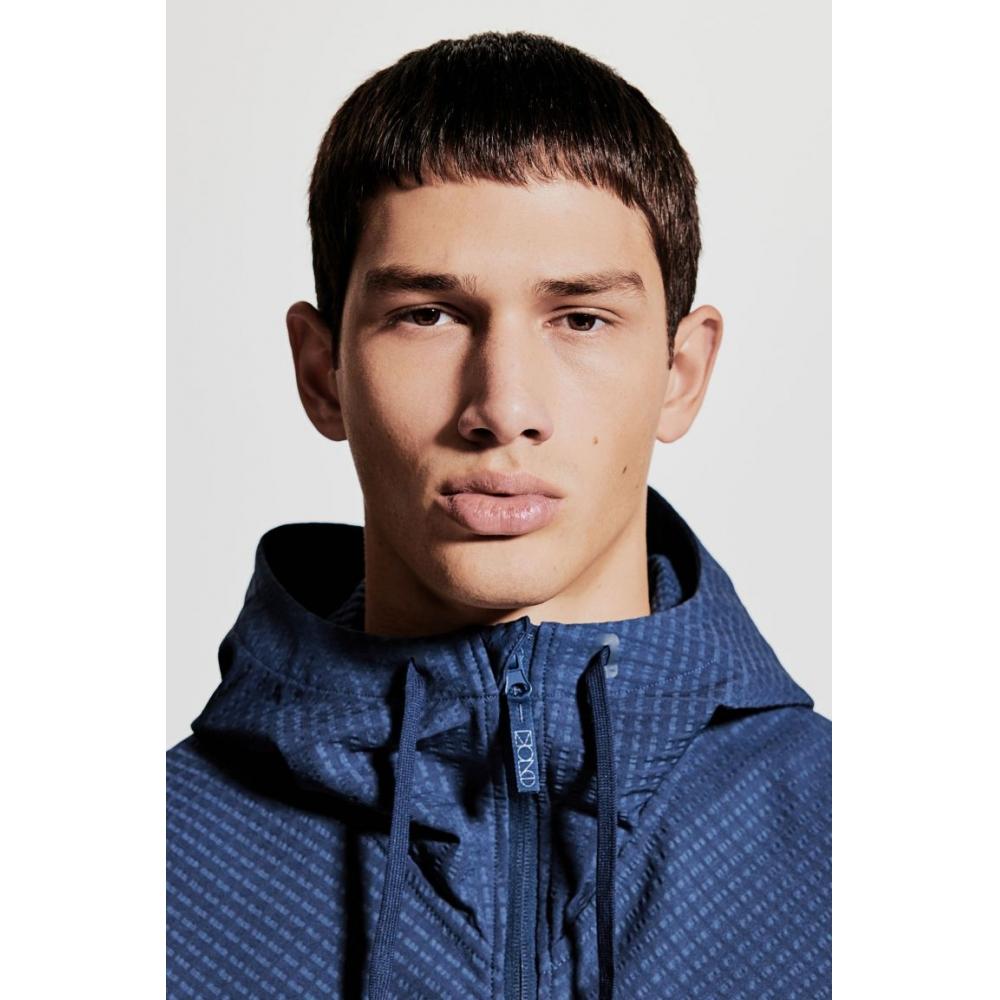 H M Mid Layer Jacket Regular Fit dryMove Navy Blue