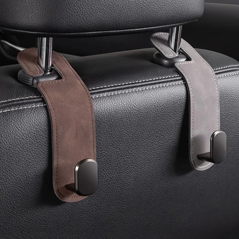 1pc Universal Auto Seat Headrest Hook Fur Zinc Alloy Car Storage Hanger Car Auto.