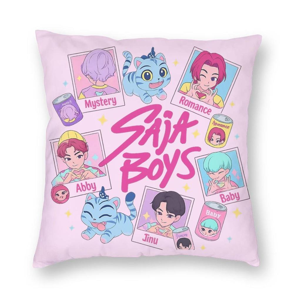 Huntrix Golden Zoey Rumi Mira KPop Dämonenjäger Kissenbezug Weicher Kissenbezug Dekorative Kissenhülle Zuhause Quadratisch 18''