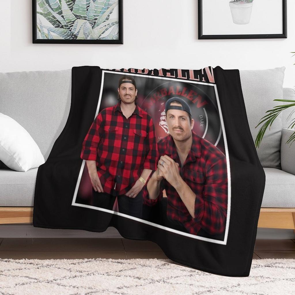 Mrballen Vintage T Shirt Throw Blanket Foldable Soft Warm Blanket for Outdoor Use