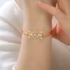 Dawapara Wiccan Triple Moon Trinity Knot Women Adjustable Bracelet Goddess Symbol Good Luck Charm Stainless Steel Jewelry