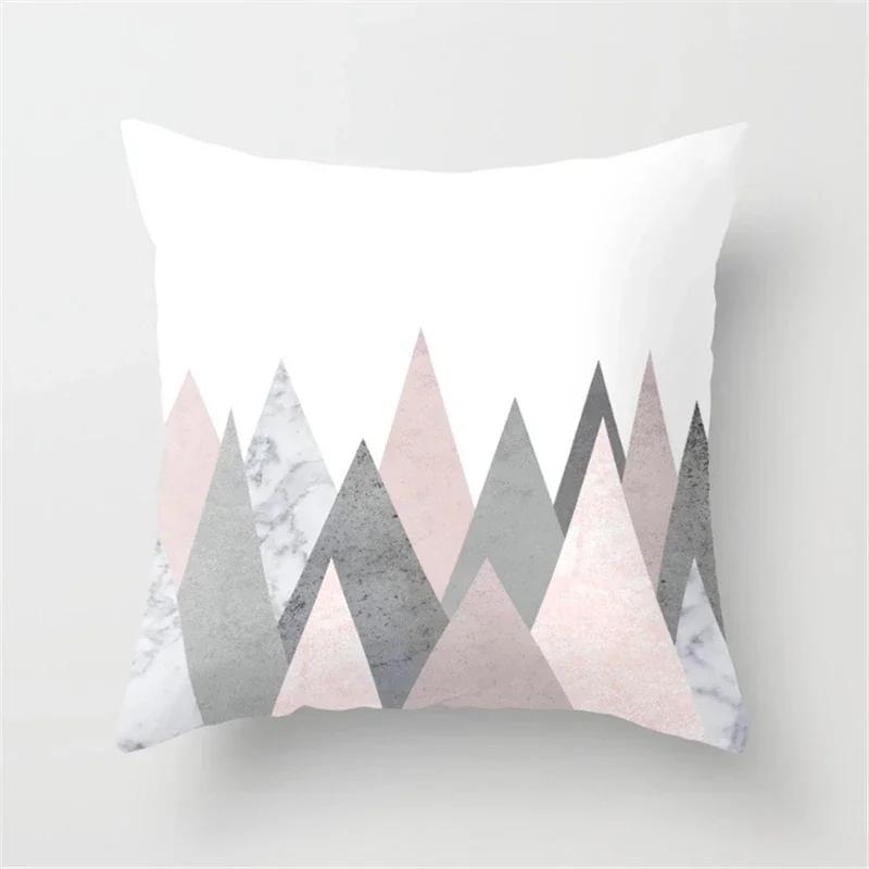 Pink Tropic Pineapple Throw Pillow Covers Geometric Nordic Glitter Polyester Pillow Case Sofa Home Decor Cushion Covers 45X45Cm