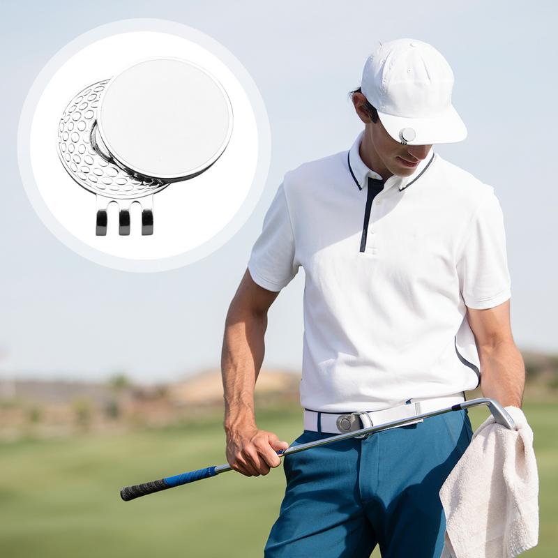 Golf Ball Marker For Hat Men Women Golf Hat Clip Ball Marker Outdoor Sports Equipment Belt And Pocket Clip-On Golf Ball Marker