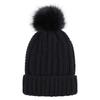 Stretch Satin Knit Beanie Hat Loose Fit Warm Pom Pom Hat Soft Stretchy Winter Headwear for Women and Men Suitable for Outdoor Activities