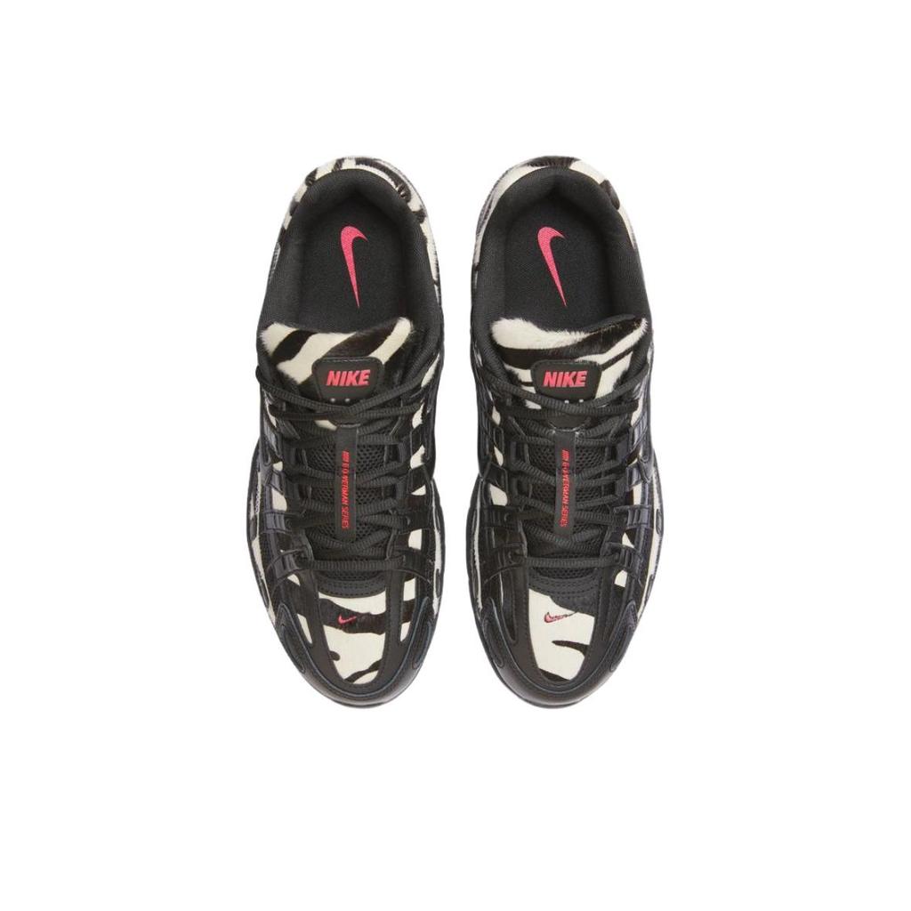 Nike P-6000 Versatil Confortabil Respirabil Ușor Pantofi de alergare cu vârf jos Bărbați sneaker Negru Alb Roșu II1203-001