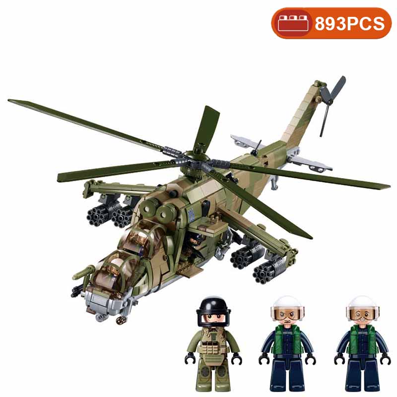 Modern Military SR-71 Blackbird Spy Plane F-15 Fighter Aircraft Soldier Building Blocks Sets Airplane Model Dolls Brick Kids Toy