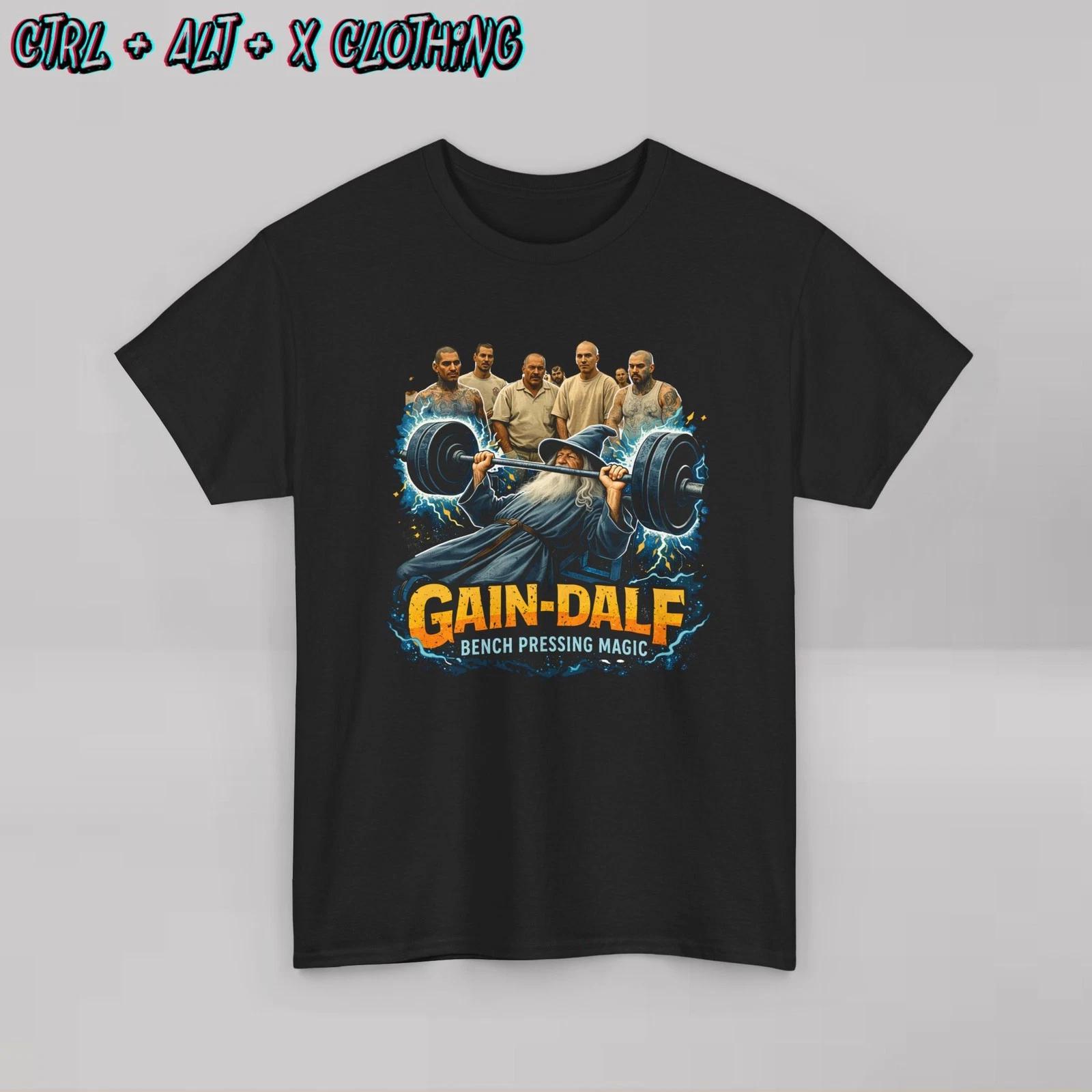 Gandalf Gym Lifting Shirt Tee | Gain Dalf Workout Wizard XL