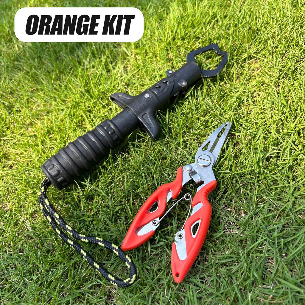 Fishing Pliers Tool Set - Metal Fish Lip Gripper with Stainless Steel Fishing Pliers, Essential Tools for Freshwater Fishing