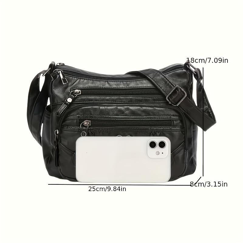 Vintage Crossbody Bag Large Capacity Shoulder Bag