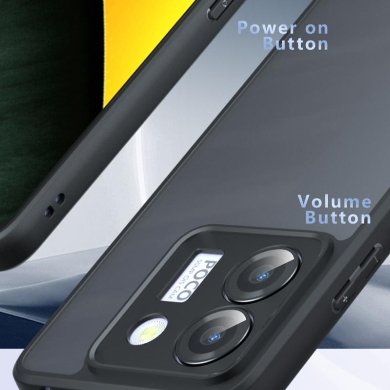 For Poco M7 Pro Case Cover Poco M7 Pro Capa Shockproof Phone Back Bumper Matte Frosted Transparent For Fundas Xiaomi Poco M7 Pro