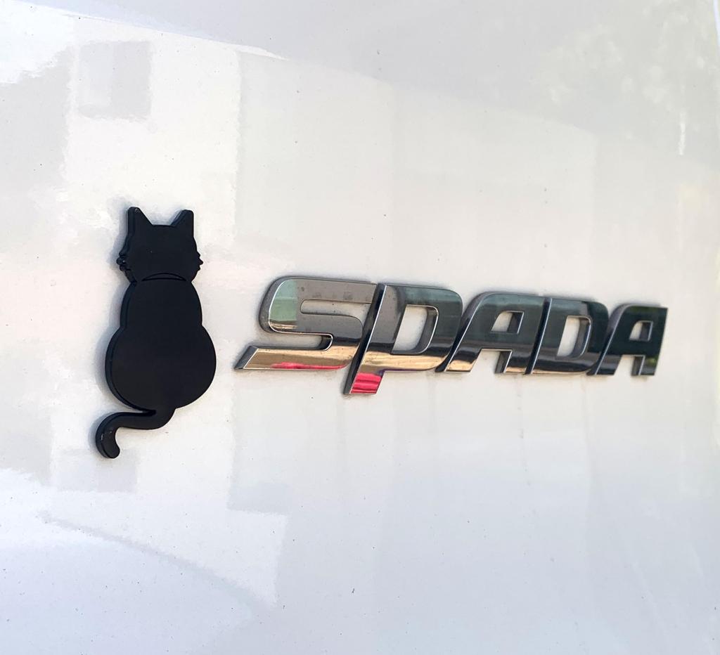 HAMUU Cat Emblem Car Metal Waterproof Sticker Waterproof Outdoor Car Sticker Decal (TYPE3)