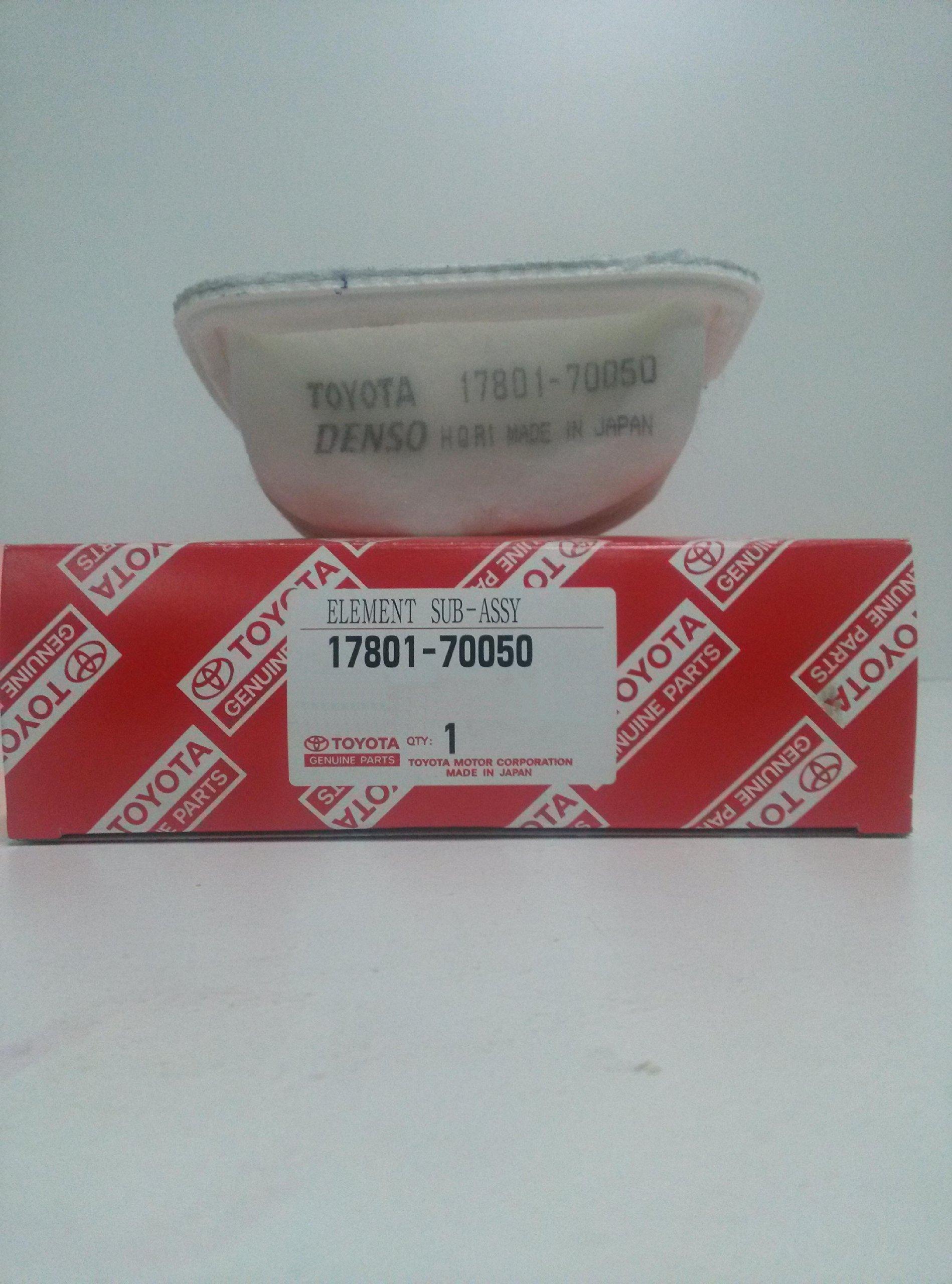 

Genuine Toyota Air Cleaner Filter Element Part Number Sub-Assembly, 17801-70050