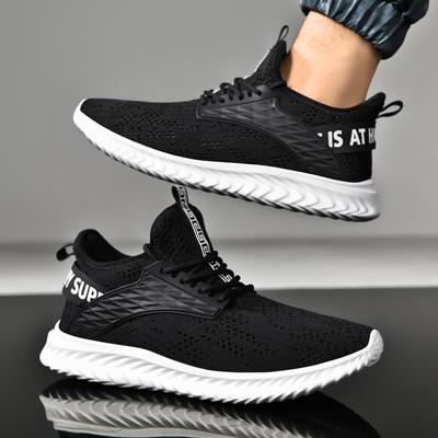 Herren Sportschuhe neu große Größe Casual-Stil Laufschuhe Mesh hohl fliegend gewebt dünne trendige Schuhe