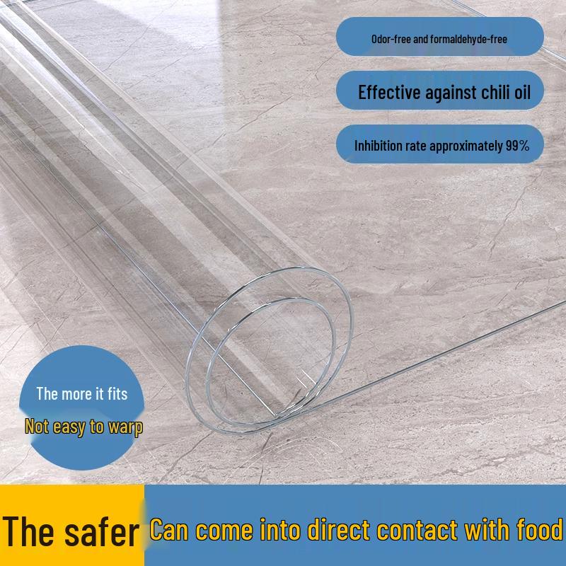 High-Temperature Resistant Marble Effect Kitchen Film - Waterproof & Oil-Proof Countertop Protector