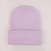 Unisex Fluorescent Acrylic Beanie – European and American Candy Color Knit Hat for Autumn and Winter