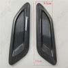 Pair Car Air Flow Intake Hood Scoop Vent Bonnet Cover Trim Carbon Fiber Look ABS