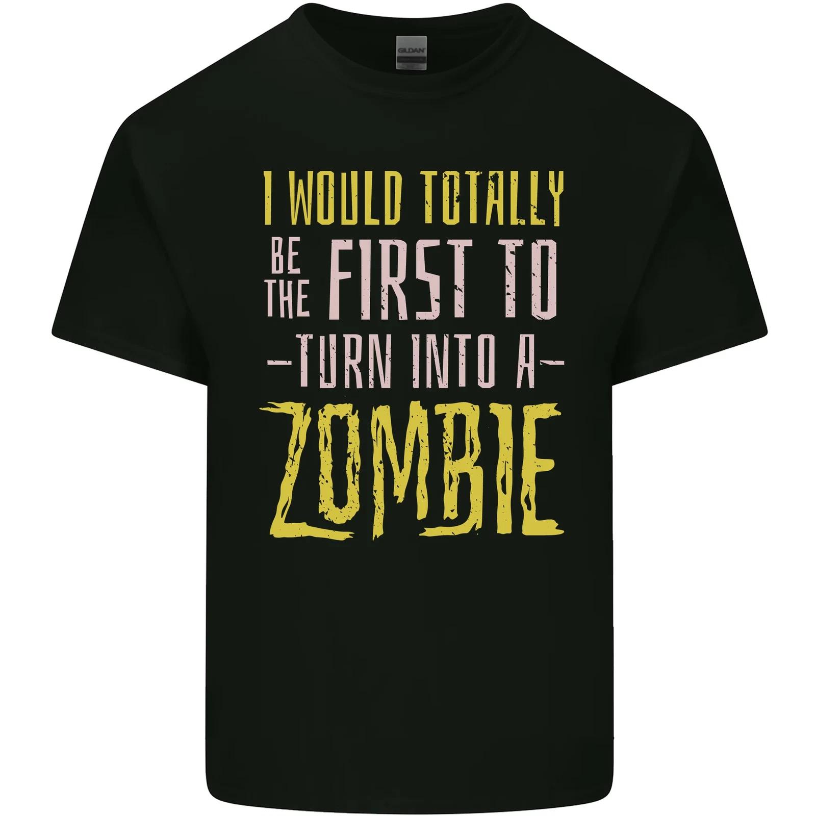 Zombie Apocalypse Funny Halloween Quote Kids T-Shirt Childrens XL
