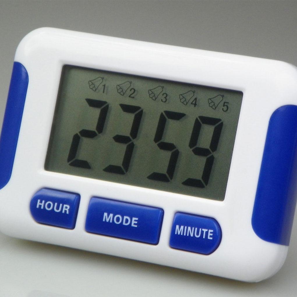 AssortedColor Lazy People S Savior Set Five Timed Alarms With One Minute Reminders Digital Alarm