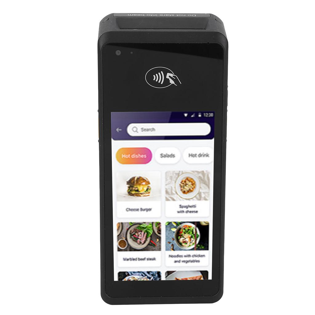 POS Receipt Printer 5in Screen Handheld 4G Wifi 1D 2D QR NFC Thermal Printer for Small Business