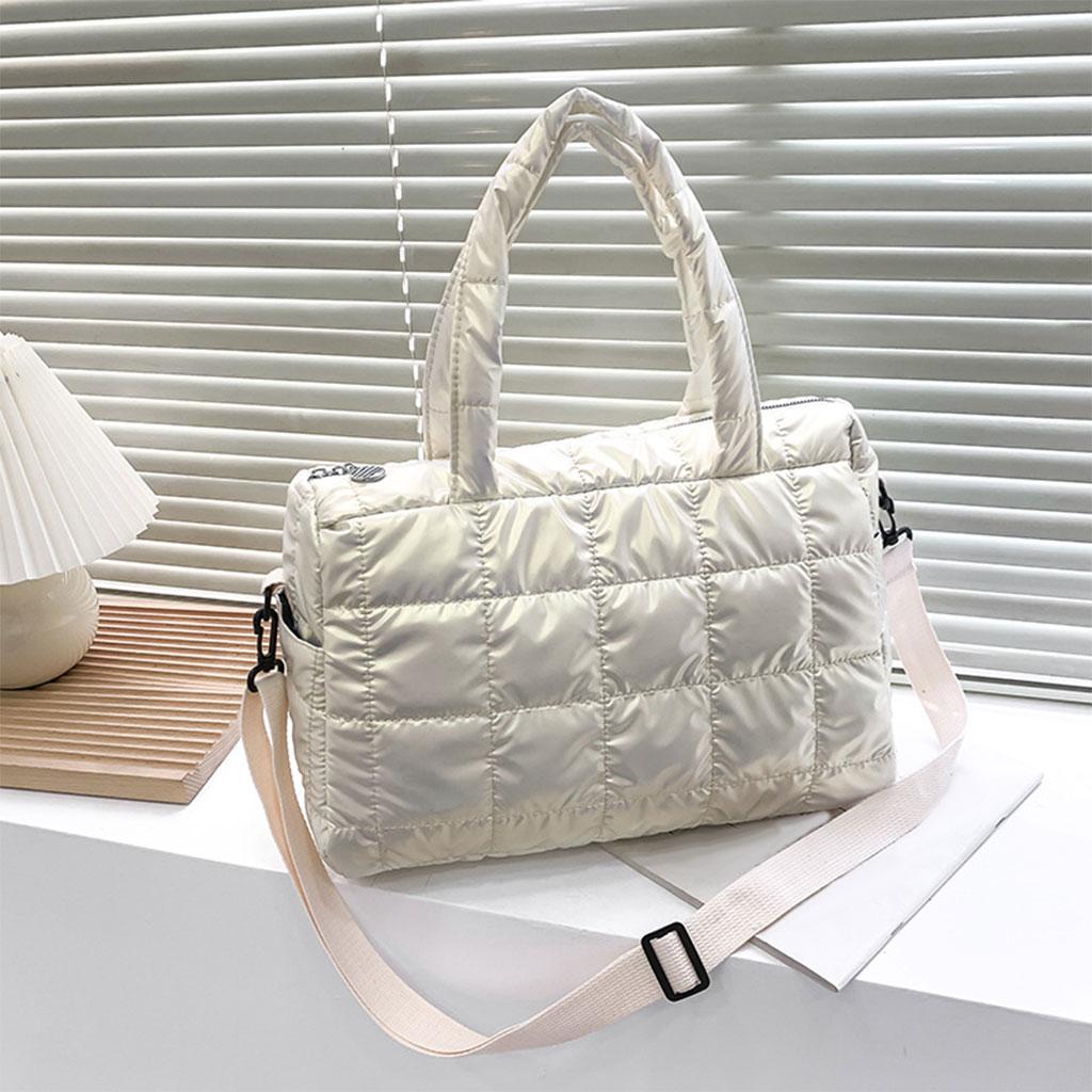 

Fashionable Women Winter Shoulder Bag Handbag Casual Satchel for Vacation светло-желтого