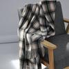 Autumn Winter Warm Shawl Unisex Imitation Cashmere British Style Plaid Tassel Scarf Cape