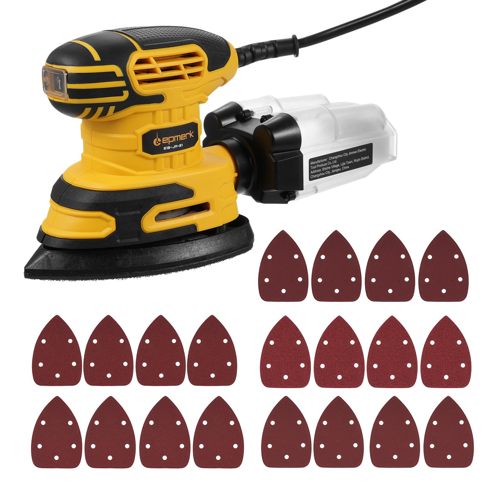 

Компактная электрическая шлифовальная машина для деталей 13 000 OPM с пылесборником Мощность 220 Вт, 1,6 А, шлифовальная машина с EU Plug жёлтый