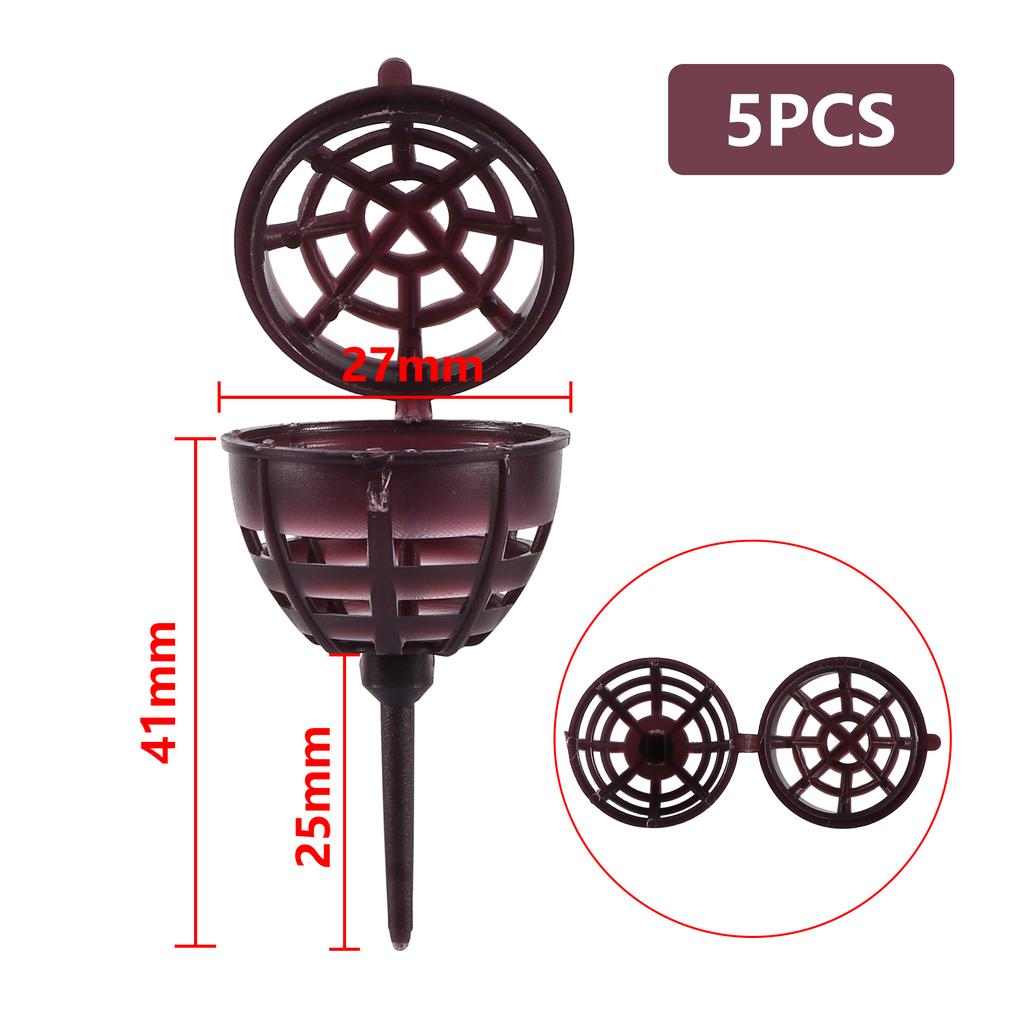 100Pcs Plastic Fertilizer Mesh Basket With Cover Mini Planting Portable Fertilizer Pot Plant Automatic Fertilizer Device