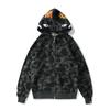 Unisex 3D Print Multi-color Shark Hoodie, 2025 Classic Loose Fit, Plus Size Cardigan Jacket