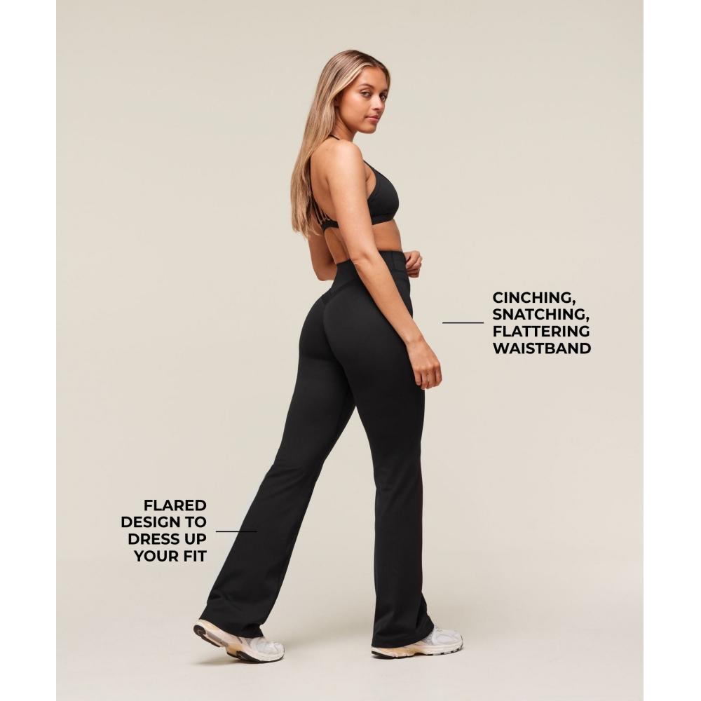 Gymshark Whitney Flared Leggings Black B3c8s Bb2j