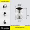 Four-Way Stainless Steel Inner and Outer Thread Elbow Reducer for Water Pipes