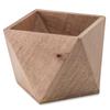 Polygon Pot W16 X D16 X 41334 Cover, Medium, Wood, H14cm,