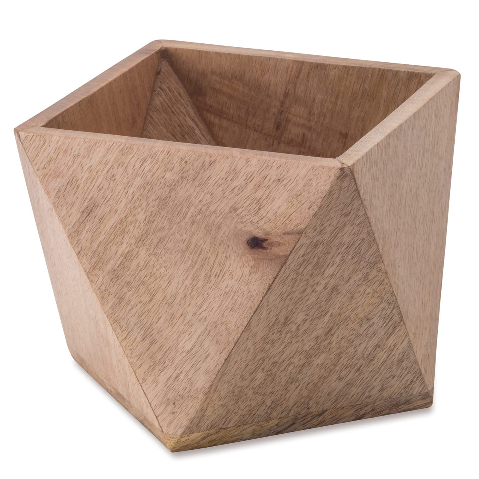 

Posh Living Polygon Pot W16 x D16 x 41334 Cover, Medium, Wood, H14cm,