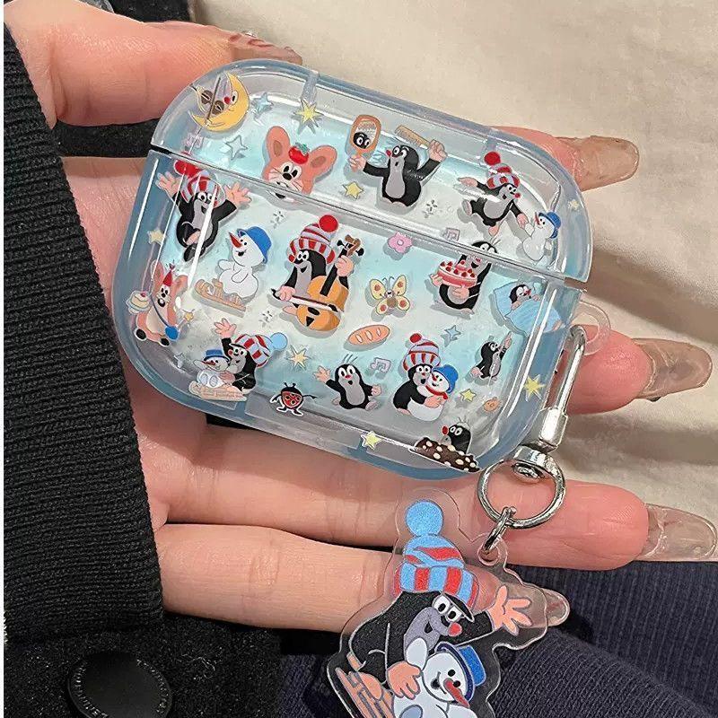 Full Screen Mole for Apple AirPods 1 Wireless Bluetooth Headset Case AirPodspro1/1 Protective Case 1st Generation