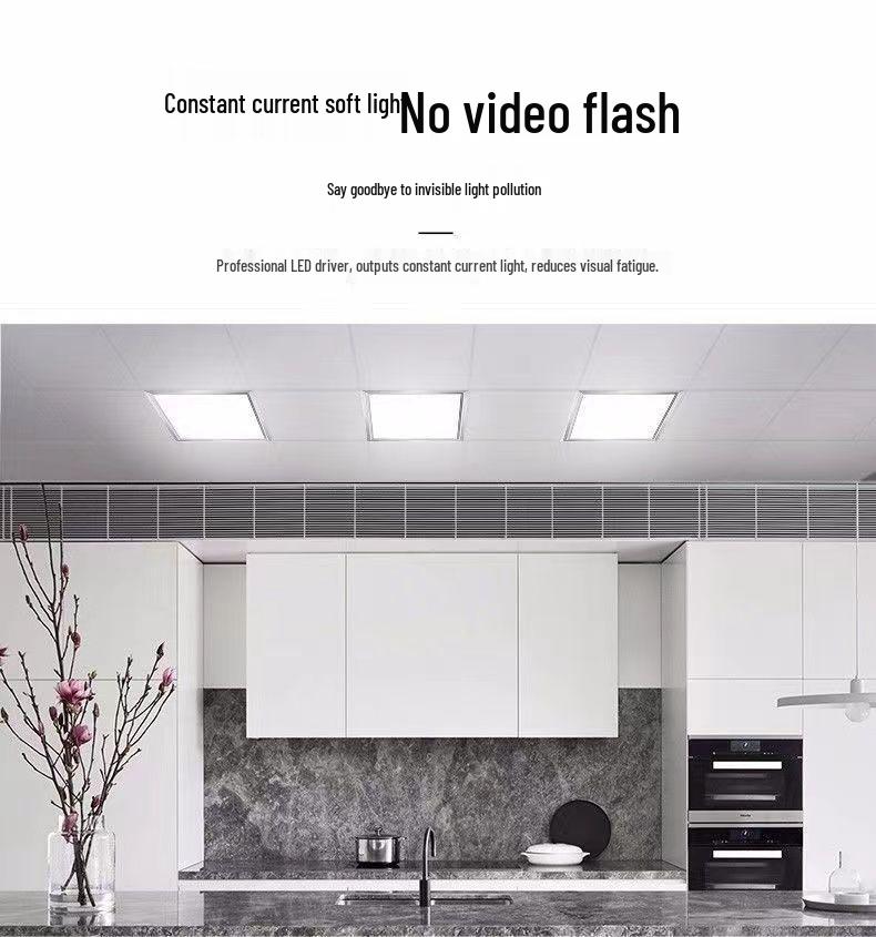 30x60 Integrated LED Ceiling Light - Kitchen & Bathroom Flat Panel 300x600