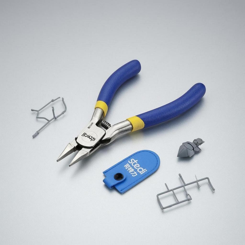 Single Trimmer HighCarbon Steel Model Sprue HRC5862 Runner Cutter for Hobbyists