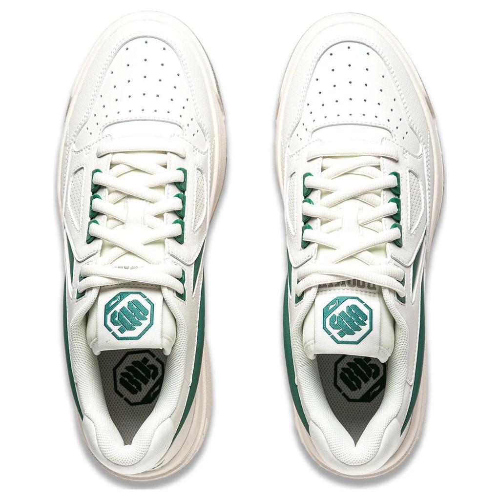 new LiNing New Arrival Cushioning, Slip Resistant, Abrasion Resistant, Rebound Low top Basketball Shoes Men's Beige Green